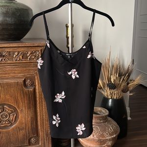 Black Floral Camisole